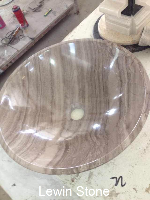 Wood Vein Marble Sinks