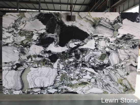 China Green Jade polished marble slab
